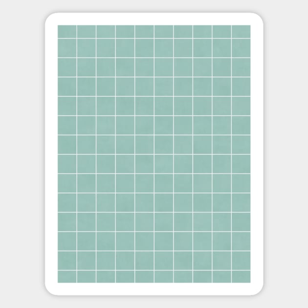 Small Grid Pattern - Light Blue Magnet by ZoltanRatko